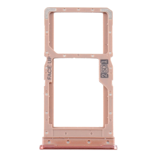 SIM Card Tray + SIM Card Tray / Micro SD Card Tray for Motorola Moto G9 Plus XT2087-1(Gold) - Card Socket by buy2fix | Online Shopping UK | buy2fix