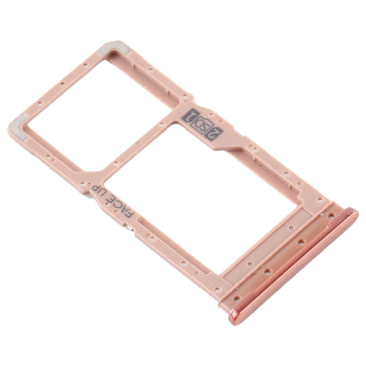 SIM Card Tray + SIM Card Tray / Micro SD Card Tray for Motorola Moto G9 Plus XT2087-1(Gold) - Card Socket by buy2fix | Online Shopping UK | buy2fix