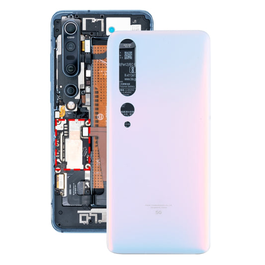Original Battery Back Cover for Xiaomi Mi 10 Pro 5G(White) - Back Cover by buy2fix | Online Shopping UK | buy2fix