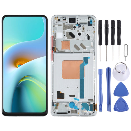 Écran LCD et numériseur complet avec cadre pour Xiaomi Redmi K30 Ultra / M2006J10C (argent)