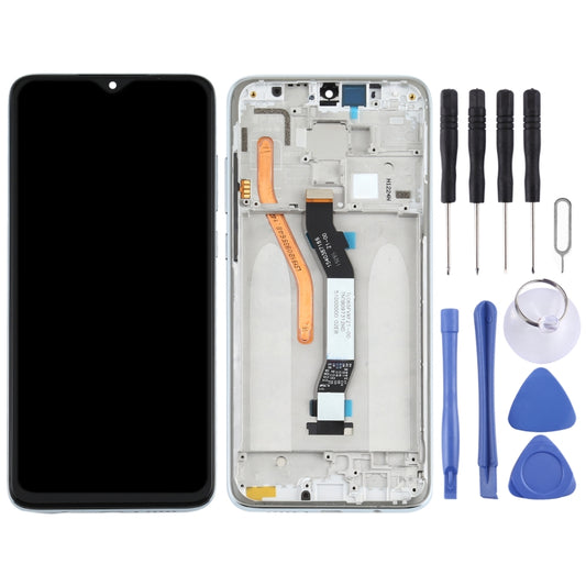 TFT LCD Screen for Xiaomi Redmi Note 8 Pro Single SIM Digitizer Full Assembly with Frame(Silver) - LCD Screen by buy2fix | Online Shopping UK | buy2fix