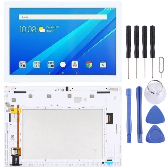 LCD-Bildschirm und Digitizer-Vollmontage mit Rahmen für Lenovo TAB4/TB-X304F/TB-X304L/TB-X304N/TB-X304X/TB-X304 (Weiß)