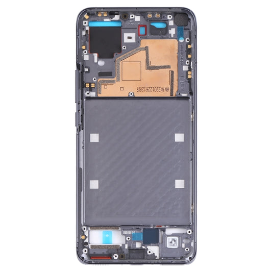 Original Front Housing LCD Frame Bezel Plate for Xiaomi Mi 11(Black) - Frame Bezel Plate by buy2fix | Online Shopping UK | buy2fix
