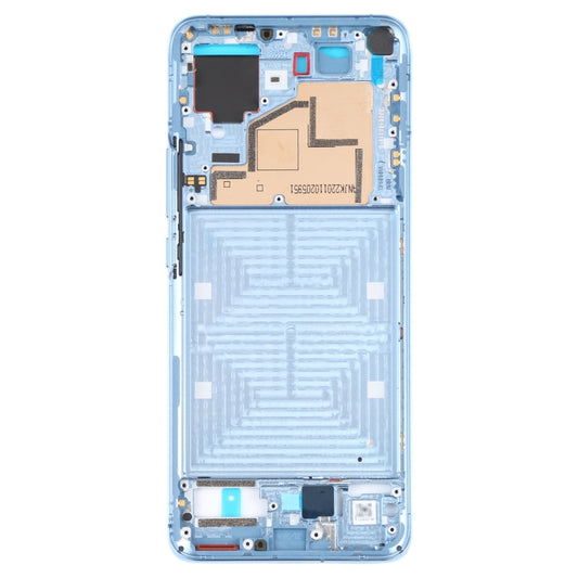 Original Front Housing LCD Frame Bezel Plate for Xiaomi Mi 11 (Blue) - Frame Bezel Plate by buy2fix | Online Shopping UK | buy2fix