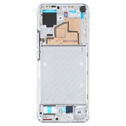 Original Front Housing LCD Frame Bezel Plate for Xiaomi Mi 11 (White) - Frame Bezel Plate by buy2fix | Online Shopping UK | buy2fix