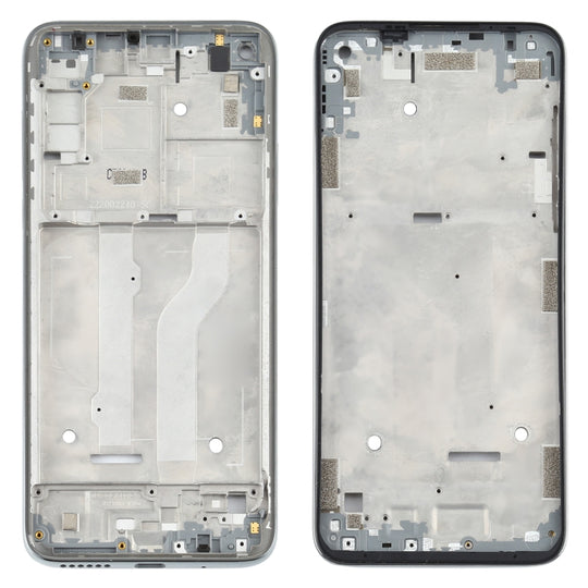 Frontgehäuse LCD-Rahmenblende für Motorola Moto G Fast (Silber)
