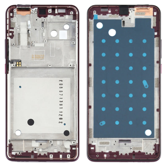 Frontgehäuse LCD-Rahmenblende für Motorola One Hyper XT2027 XT2027-1 (Lila)