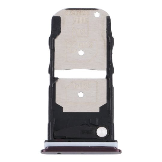 SIM-Kartenfach + SIM-Kartenfach / Micro-SD-Kartenfach für Motorola Edge XT2063-3 (Lila)