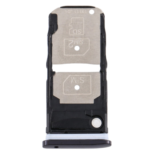SIM-Kartenfach + SIM-Kartenfach / Micro-SD-Kartenfach für Motorola One Zoom (Schwarz)