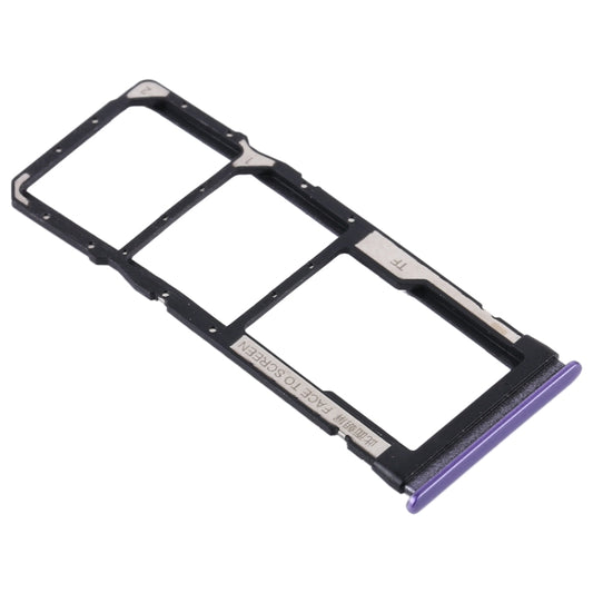 SIM Card Tray + SIM Card Tray + Micro SD Card Tray for Xiaomi Redmi Note 9 5G / Redmi Note 9T M2007J22G M2007J22C(Purple) - Card Tray by buy2fix | Online Shopping UK | buy2fix