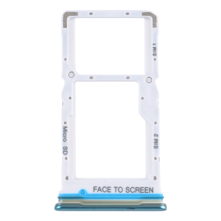 SIM Card Tray + SIM Card Tray / Micro SD Card Tray for Xiaomi Redmi Note 9 Pro 5G M2007J17C (Green) - Card Tray by buy2fix | Online Shopping UK | buy2fix