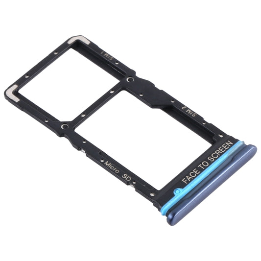 SIM Card Tray + SIM Card Tray / Micro SD Card Tray for Xiaomi Redmi Note 9 Pro 5G M2007J17C (Grey) - Card Tray by buy2fix | Online Shopping UK | buy2fix