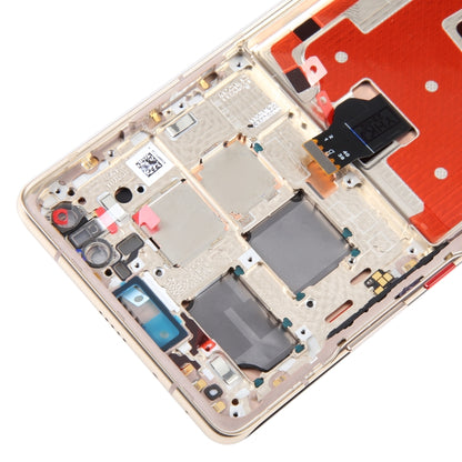 Original LCD Screen and Digitizer Full Assembly with Frame for Huawei Mate 40 Pro (Gold) by buy2fix