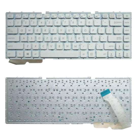 US-Version Tastatur für Asus VivoBook X441 X441S X441SA X441SC X441N X441NA A441NA A441SA A441SC F441NA F441SA (Weiß)
