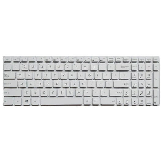 US Version Keyboard for Asus X556 X556U X556UA X556UB X556UF X556UJ X556UQ X556UR X556UV (White) - Replacement Keyboards by buy2fix | Online Shopping UK | buy2fix