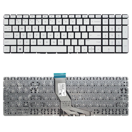US-Version Tastatur für HP 15-BS 15-BS000 15-BS100 15-BS500 15-BS600 15Q-BD 15-CC 17G-BR 15-BS004TX 15-BW (Silber)