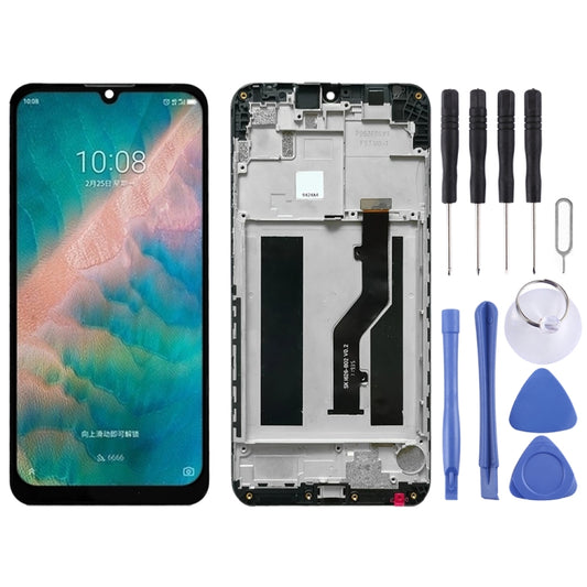OEM LCD Screen for ZTE Blade V10 Vita  Digitizer Full Assembly with Frame（Black) - For ZTE by buy2fix | Online Shopping UK | buy2fix