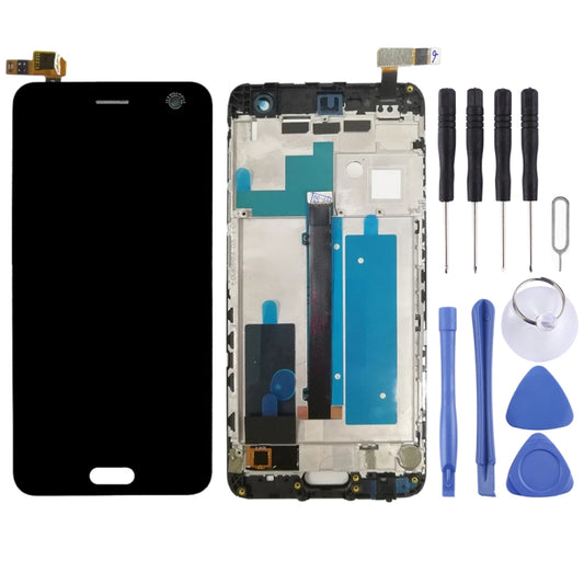OEM LCD Screen For ZTE Blade V8 BV0800  Digitizer Full Assembly with Frame（Black) - For ZTE by buy2fix | Online Shopping UK | buy2fix