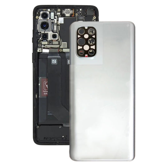 For OnePlus 8T+ 5G Battery Back Cover with Camera Lens Cover (Silver) - Back Cover by buy2fix | Online Shopping UK | buy2fix