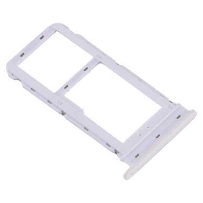 SIM Card Tray + Micro SD Card Tray for Motorola Moto G8 (White) - Card Socket by buy2fix | Online Shopping UK | buy2fix