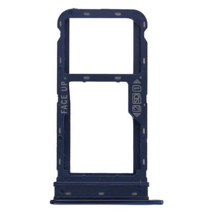SIM Card Tray + SIM Card Tray / Micro SD Card Tray for Motorola Moto G8 Power (Blue) - Card Socket by buy2fix | Online Shopping UK | buy2fix