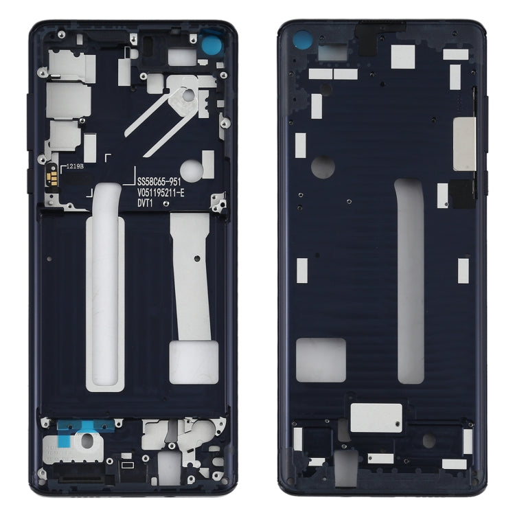 Middle Frame Bezel Plate for Motorola Edge XT2063-3(Black) - Frame Bezel Plate by buy2fix | Online Shopping UK | buy2fix
