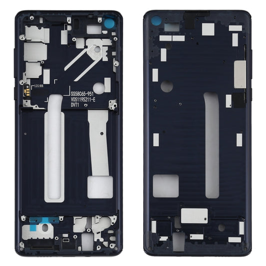 Middle Frame Bezel Plate for Motorola Edge XT2063-3(Black) - Frame Bezel Plate by buy2fix | Online Shopping UK | buy2fix