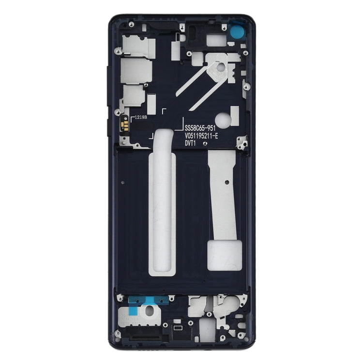 Middle Frame Bezel Plate for Motorola Edge XT2063-3(Black) - Frame Bezel Plate by buy2fix | Online Shopping UK | buy2fix