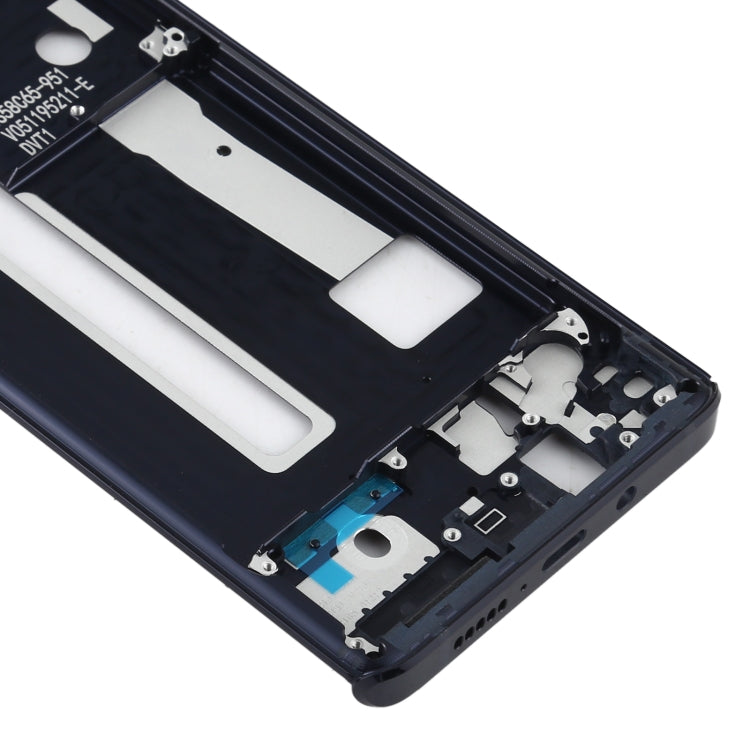 Middle Frame Bezel Plate for Motorola Edge XT2063-3(Black) - Frame Bezel Plate by buy2fix | Online Shopping UK | buy2fix