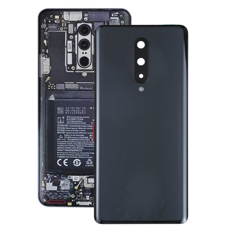 For OnePlus 8 Battery Back Cover with Camera Lens Cover (Black) - Back Cover by buy2fix | Online Shopping UK | buy2fix