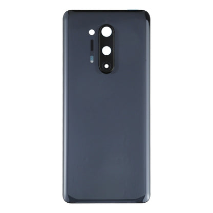 For OnePlus 8 Pro Battery Back Cover with Camera Lens Cover (Black) - Back Cover by buy2fix | Online Shopping UK | buy2fix