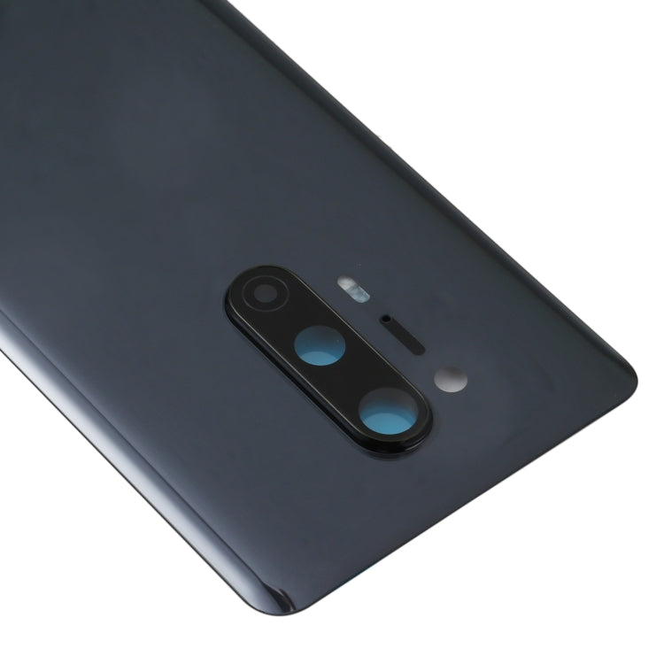 For OnePlus 8 Pro Battery Back Cover with Camera Lens Cover (Black) - Back Cover by buy2fix | Online Shopping UK | buy2fix