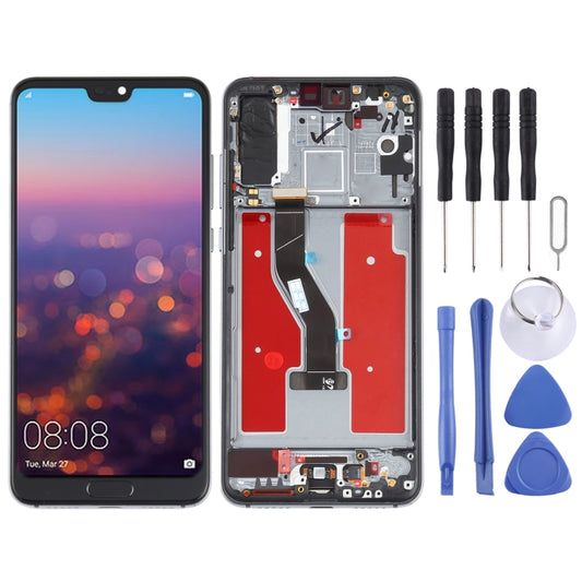 Original OLED LCD Screen for Huawei P20 Pro Digitizer Full Assembly with Frame(Blue) - LCD Screen by buy2fix | Online Shopping UK | buy2fix