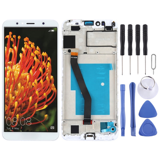 OEM LCD Screen for Huawei Y6 (2018) Digitizer Full Assembly with Frame(White) - LCD Screen by buy2fix | Online Shopping UK | buy2fix
