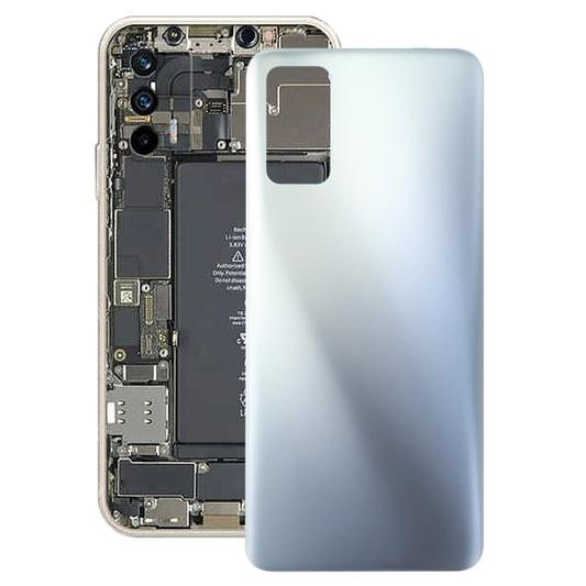 For OPPO Realme V15 / Realme X7 (India) RMX3029 Battery Back Cover (Silver) - Back Cover by buy2fix | Online Shopping UK | buy2fix