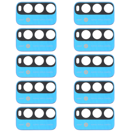 10 PCS Back Camera Lens for Xiaomi Redmi Note 9 4G M2010J19SC (Blue)