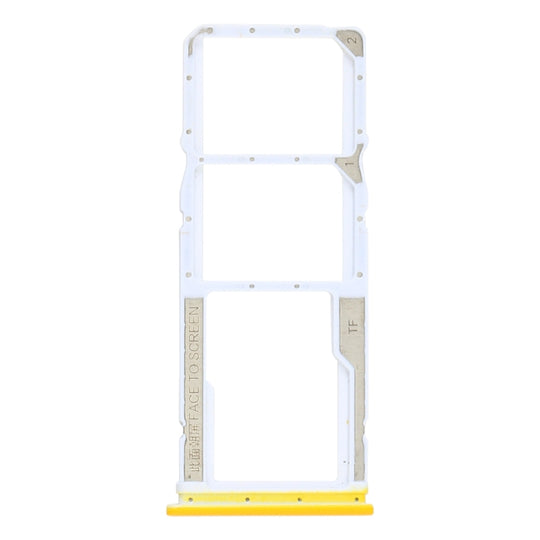 Plateau de carte SIM + plateau de carte SIM + plateau de carte Micro SD pour Xiaomi Poco M3 M2010J19CG M2010J19CI (jaune)