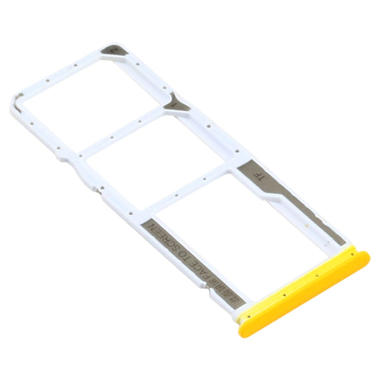SIM Card Tray + SIM Card Tray + Micro SD Card Tray for Xiaomi Poco M3 M2010J19CG M2010J19CI (Yellow) - Card Tray by buy2fix | Online Shopping UK | buy2fix