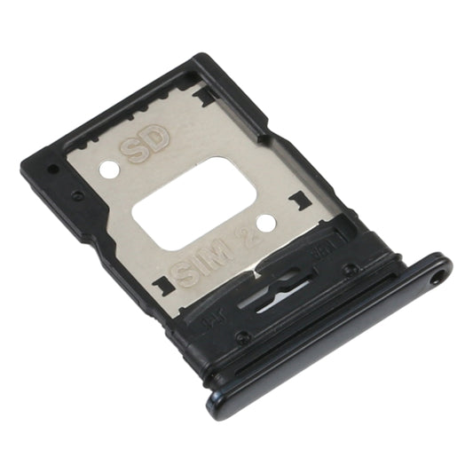 SIM Card Tray + SIM Card Tray / Micro SD Card Tray for Xiaomi Mi 11 Lite/11 Lite 5G NE M2101K9AG(Black) - Card Tray by buy2fix | Online Shopping UK | buy2fix