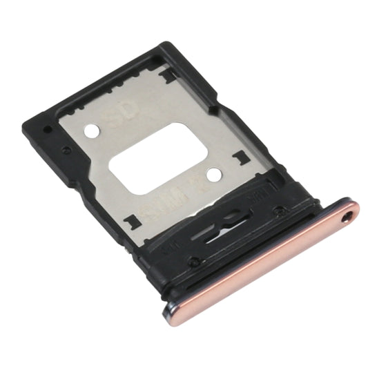 SIM Card Tray + SIM Card Tray / Micro SD Card Tray for Xiaomi Mi 11 Lite/11 Lite 5G NE M2101K9AG(Gold) - Card Tray by buy2fix | Online Shopping UK | buy2fix
