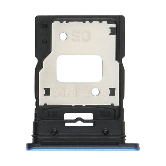 Plateau de carte SIM + plateau de carte SIM / plateau de carte Micro SD pour Xiaomi Mi 11 Lite/11 Lite 5G NE M2101K9AG (bleu)