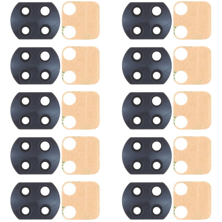 10 PCS Back Camera Lens for Xiaomi Redmi Note 9T 5G M2007J22G - Camera by buy2fix | Online Shopping UK | buy2fix