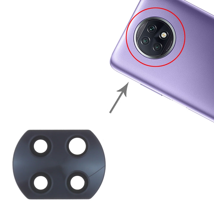 10 PCS Back Camera Lens for Xiaomi Redmi Note 9T 5G M2007J22G - Camera by buy2fix | Online Shopping UK | buy2fix