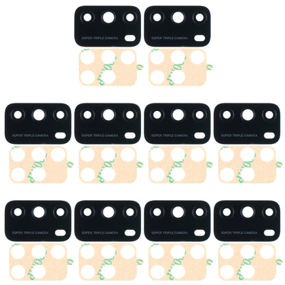 10 PCS Back Camera Lens for Xiaomi Poco M3 M2010J19CG M2010J19CI - Camera by buy2fix | Online Shopping UK | buy2fix