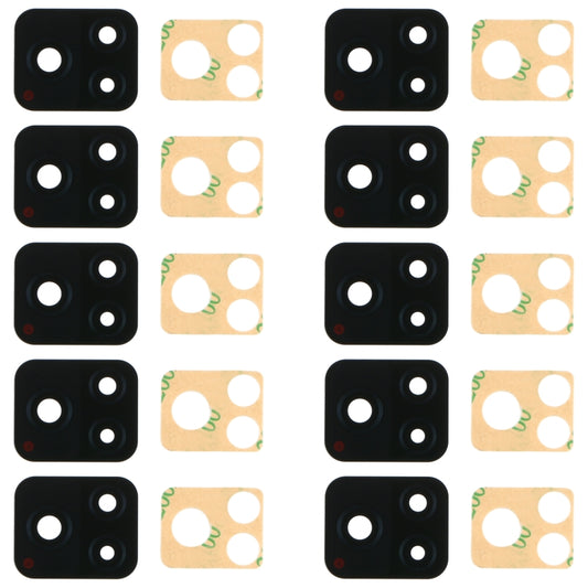 For Vivo Y52S V2057A 10pcs Back Camera Lens - Camera Parts by buy2fix | Online Shopping UK | buy2fix