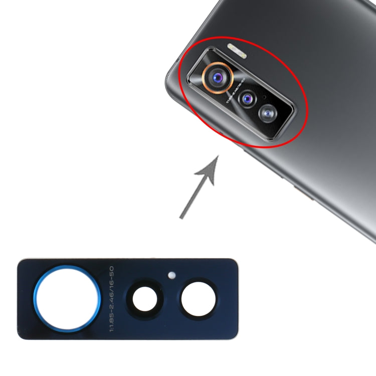 For Vivo iQOO 5 5G 10pcs Back Camera Lens - Camera Parts by buy2fix | Online Shopping UK | buy2fix
