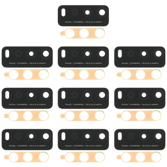 For Vivo Y12s V2026 V2033 10pcs Back Camera Lens - Camera Parts by buy2fix | Online Shopping UK | buy2fix