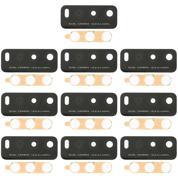 For Vivo Y11s / Y30 Standard / Y30G / Y12s / Y12a / Y12s 2021 10pcs Back Camera Lens - Camera Parts by buy2fix | Online Shopping UK | buy2fix