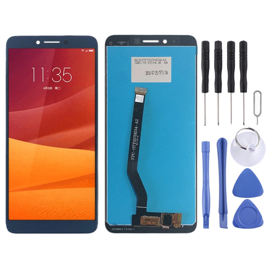 LCD-Bildschirm und Digitizer-Vollmontage für Lenovo K5 K350T (Blau)