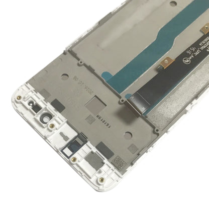 OEM LCD Screen for ZTE Blade A610 / A610C / A612  Digitizer Full Assembly with Frame（White) - For ZTE by buy2fix | Online Shopping UK | buy2fix